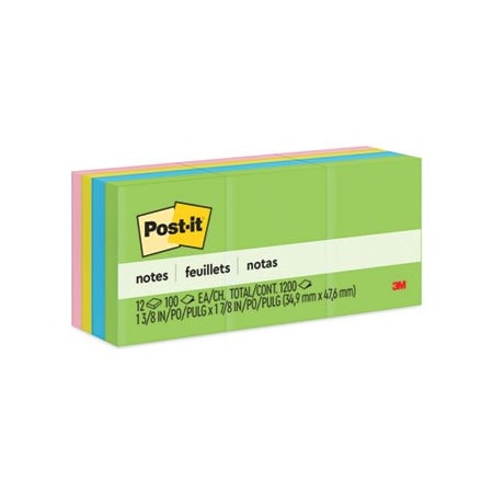 3M Post-it Notes, Mini, 1-1/2inx2in, 12PK 653AU